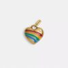 Ciondolo per lacci a forma di cuore arcobaleno