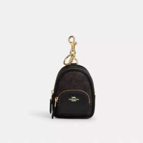Ciondolo per zaino Mini Court in Signature Canvas