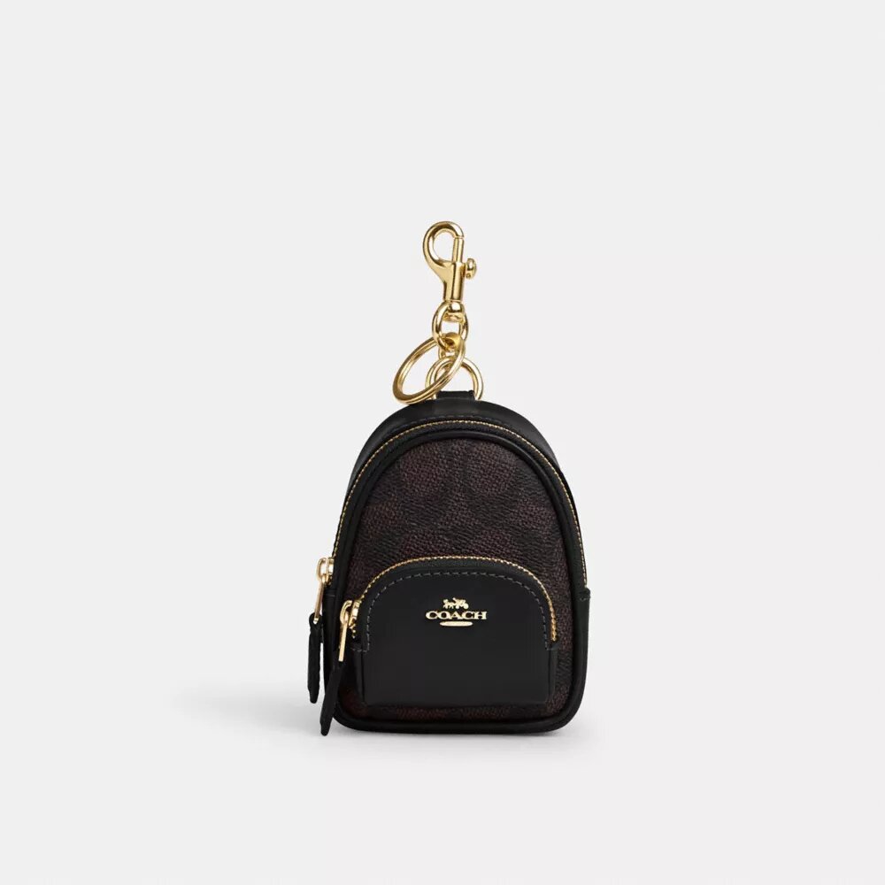 Ciondolo per zaino Mini Court in Signature Canvas