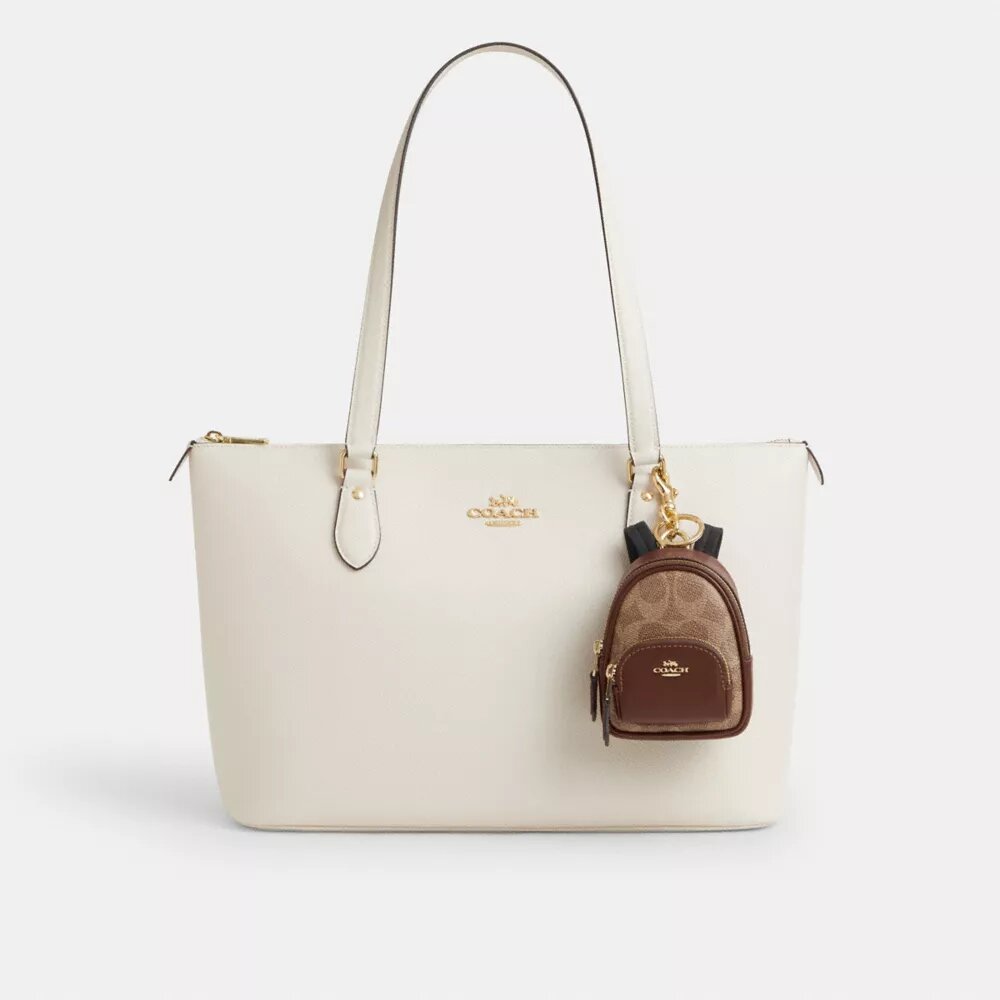 Ciondolo per zaino Mini Court in Signature Canvas