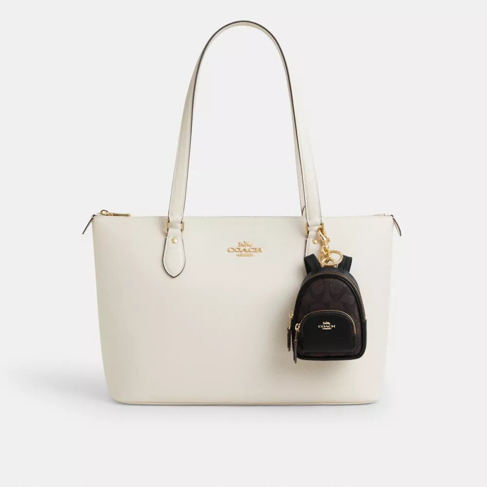 Ciondolo per zaino Mini Court in Signature Canvas