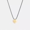 Collana con ciondolo a cordino a forma di cuore