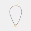 Collana con ciondolo a cordino a forma di cuore