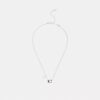 Collana con ciondolo a forma di cuore smaltato con firma