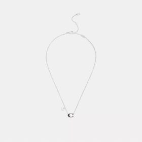 Collana con ciondolo a forma di cuore smaltato con firma