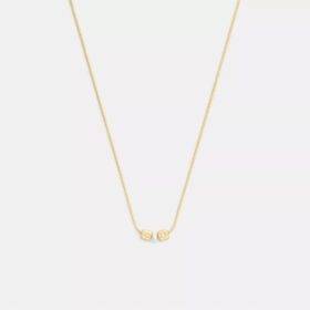 Collana con ciondolo a rondella a forma di perla cubica