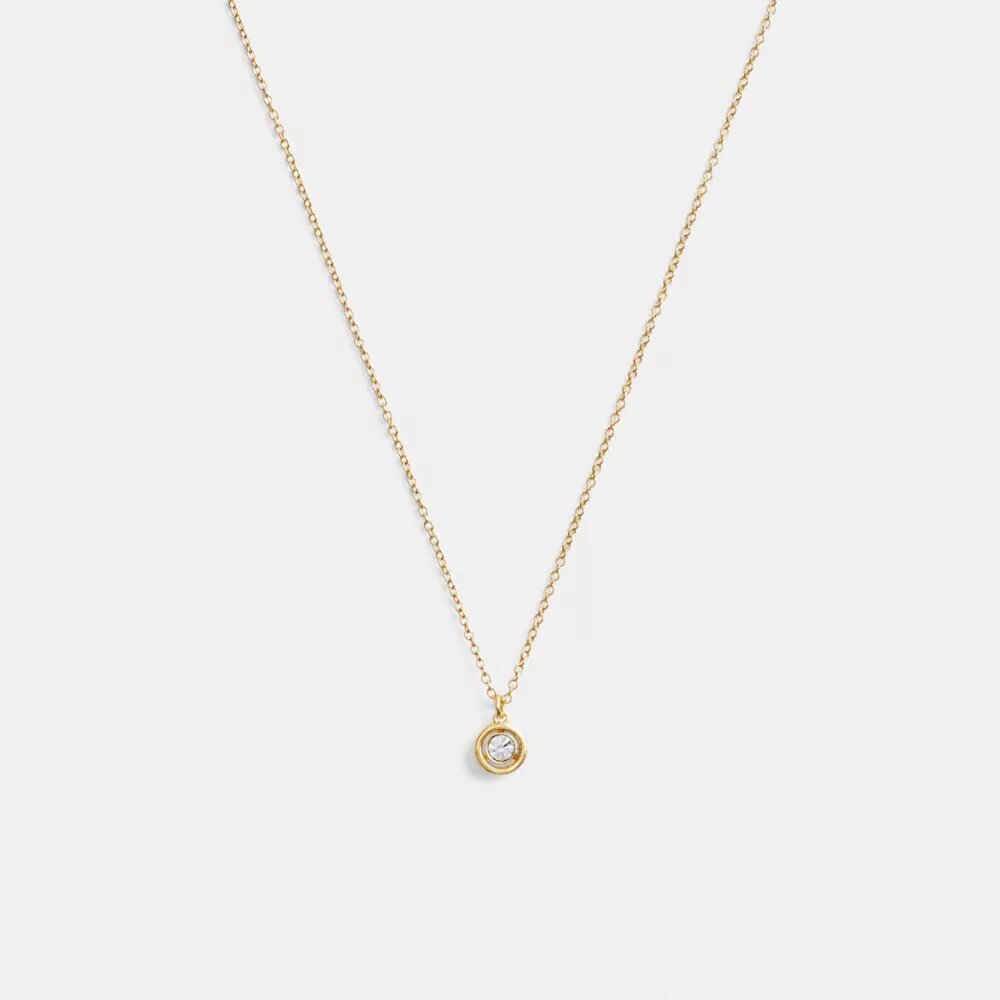 Collana con ciondolo rotondo "Halo"