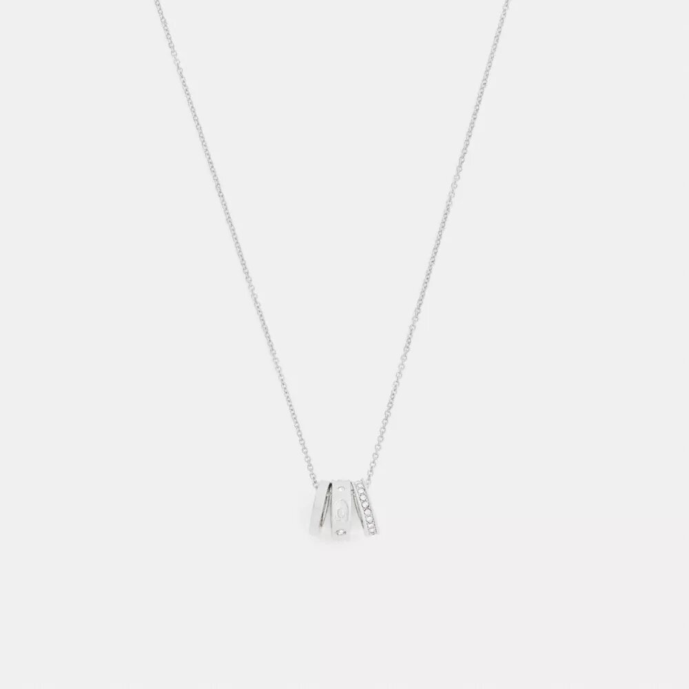 Collana con rondelle a C ripetute