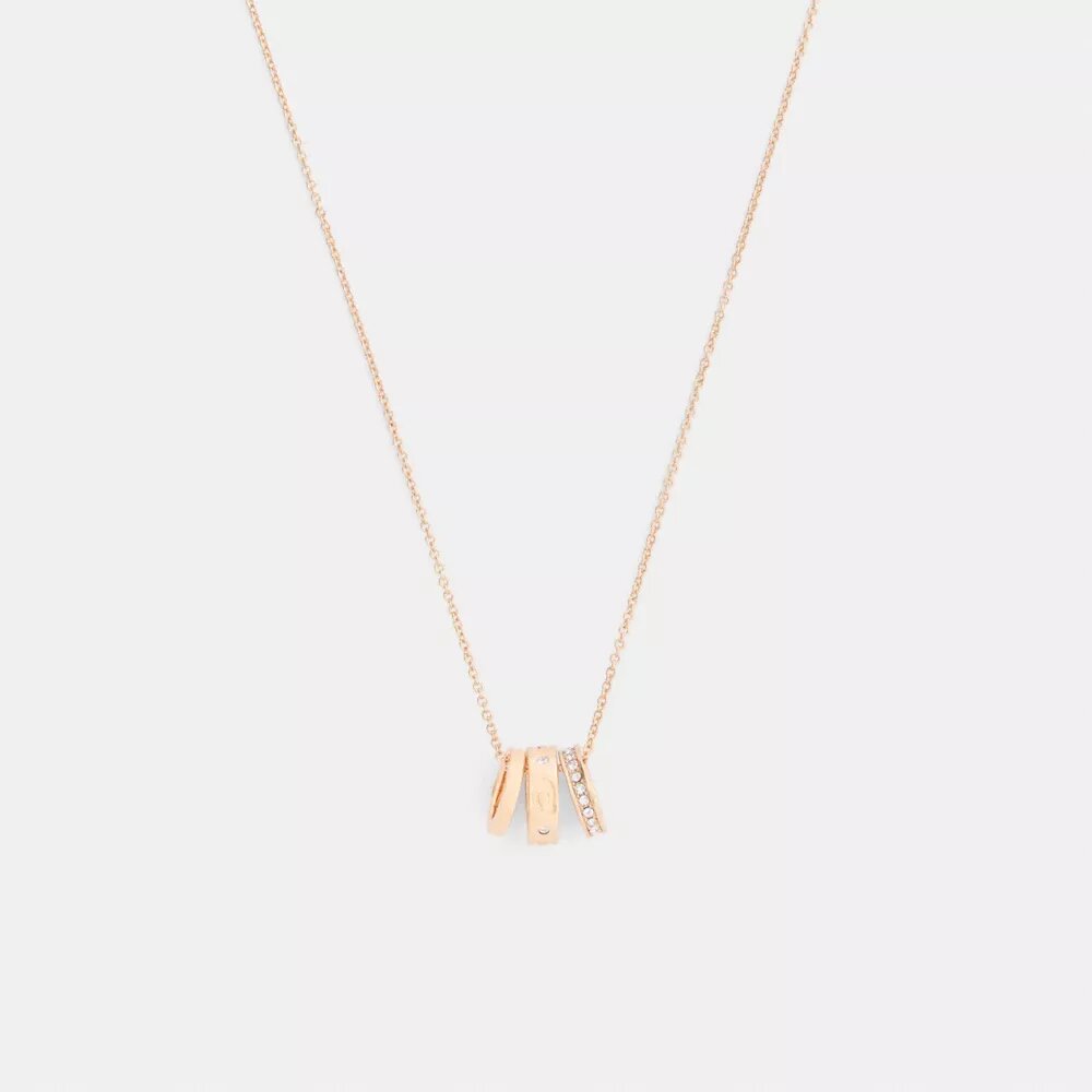 Collana con rondelle a C ripetute