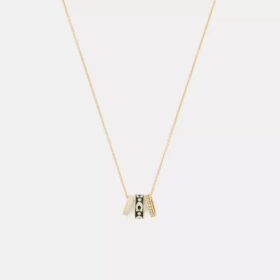 Collana con rondelle a C ripetute