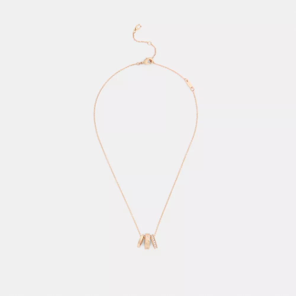 Collana con rondelle a C ripetute