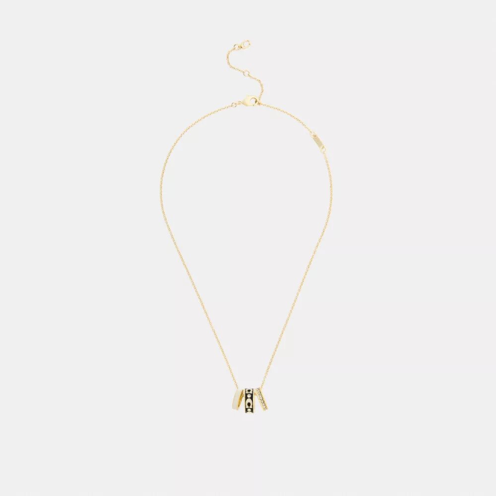 Collana con rondelle a C ripetute