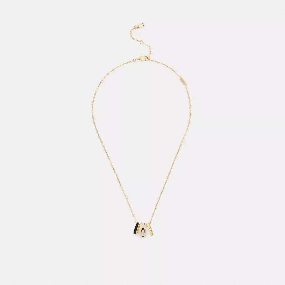 Collana con rondelle a C ripetute