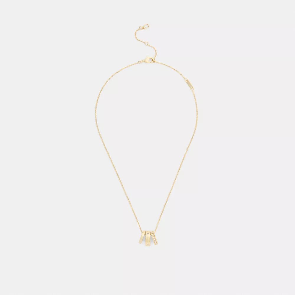 Collana con rondelle a C ripetute