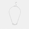 Collana con targhetta in stile Coach Script