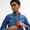 Giacca da lavoro in denim dal taglio ristretto
