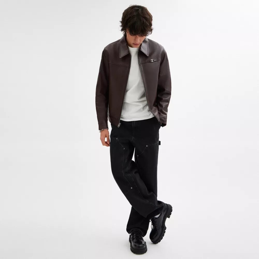 Giacca in pelle leggera Heritage C