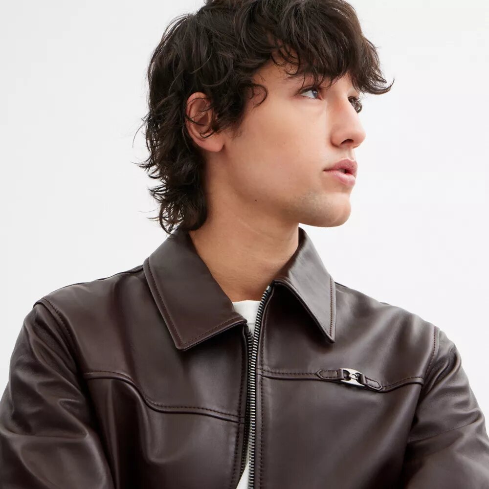 Giacca in pelle leggera Heritage C