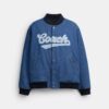 Giacca varsity in denim di cotone biologico