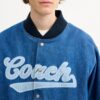 Giacca varsity in denim di cotone biologico