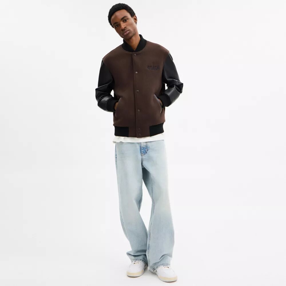 Giacca Varsity in lana