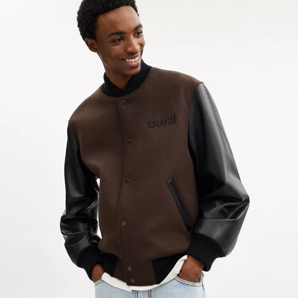 Giacca Varsity in lana