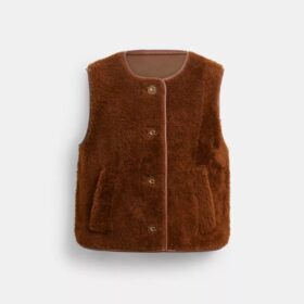 Gilet in shearling