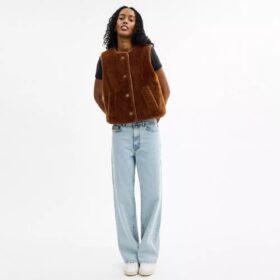 Gilet in shearling