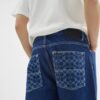 Jeans in denim dalla vestibilità dritta
