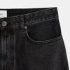 Jeans neri affusolati in cotone biologico