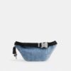 Marsupio Travis 35 in denim consumato con ciondoli