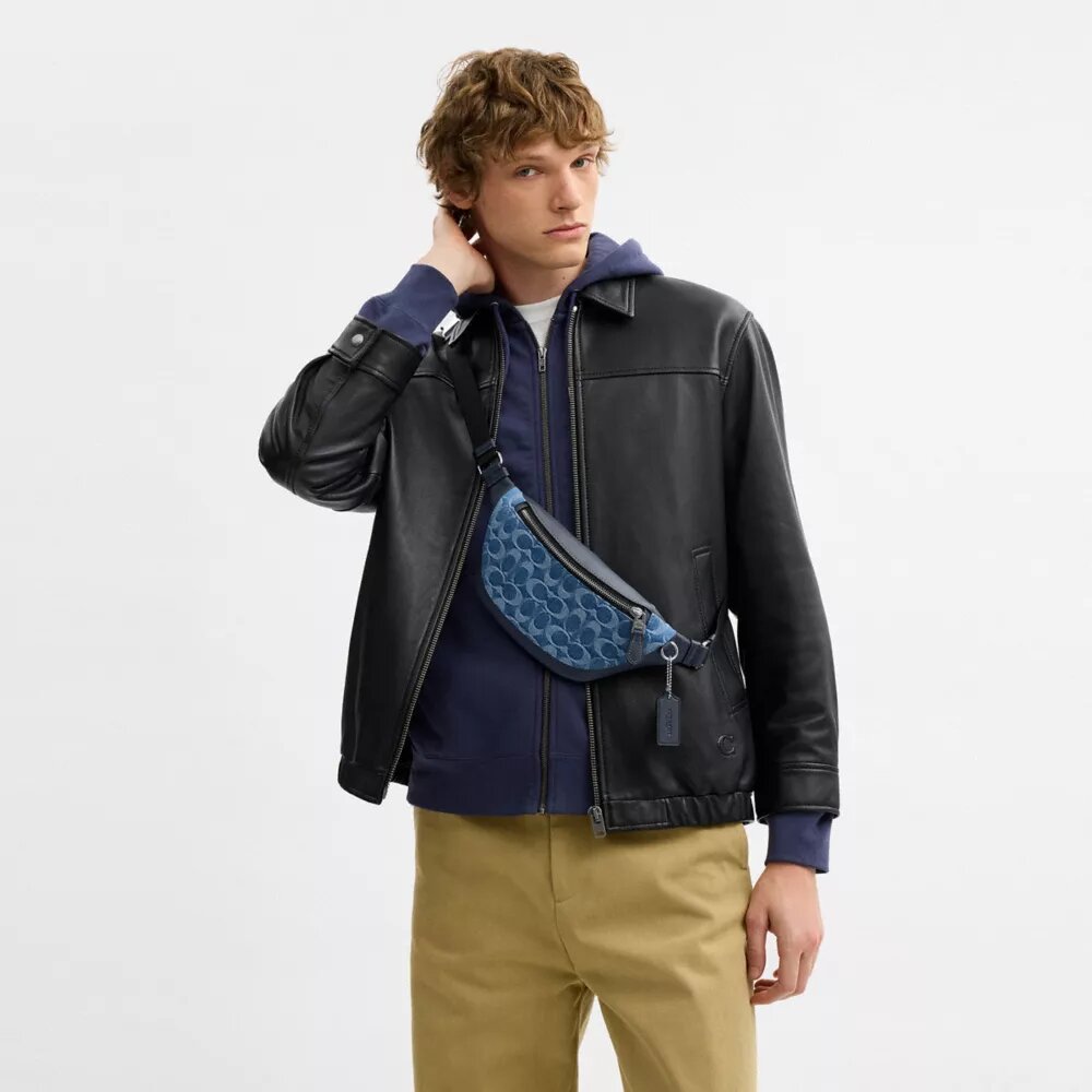 Marsupio Warren Mini in denim esclusivo