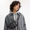 Marsupio Warren Mini in Signature Canvas a righe