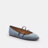 Mary Jane a doppia fibbia in denim "Loved"