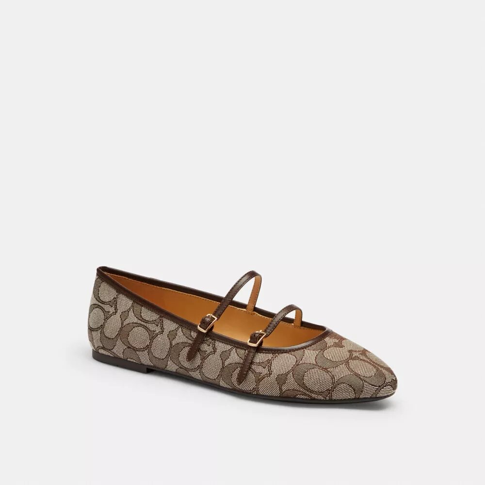Mary Jane con doppia fibbia in jacquard esclusivo