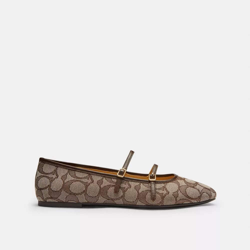 Mary Jane con doppia fibbia in jacquard esclusivo