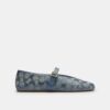 Mary Jane in denim Crystal Signature