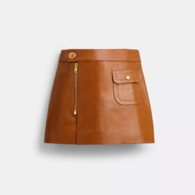 Mini gonna in pelle Heritage