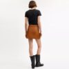 Mini gonna in pelle Heritage
