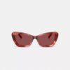 Occhiali da sole a occhio di gatto con montatura metallica