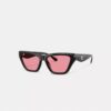 Occhiali da sole Cat Eye con dettagli in C