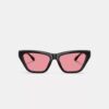 Occhiali da sole Cat Eye con dettagli in C