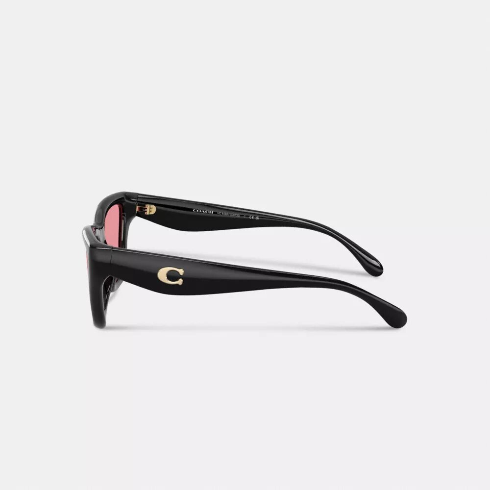 Occhiali da sole Cat Eye con dettagli in C