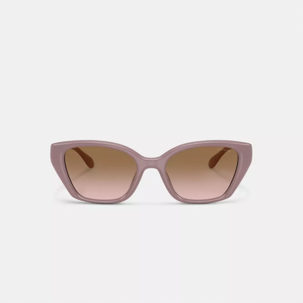Occhiali da sole cat-eye quadrati con dettagli in C