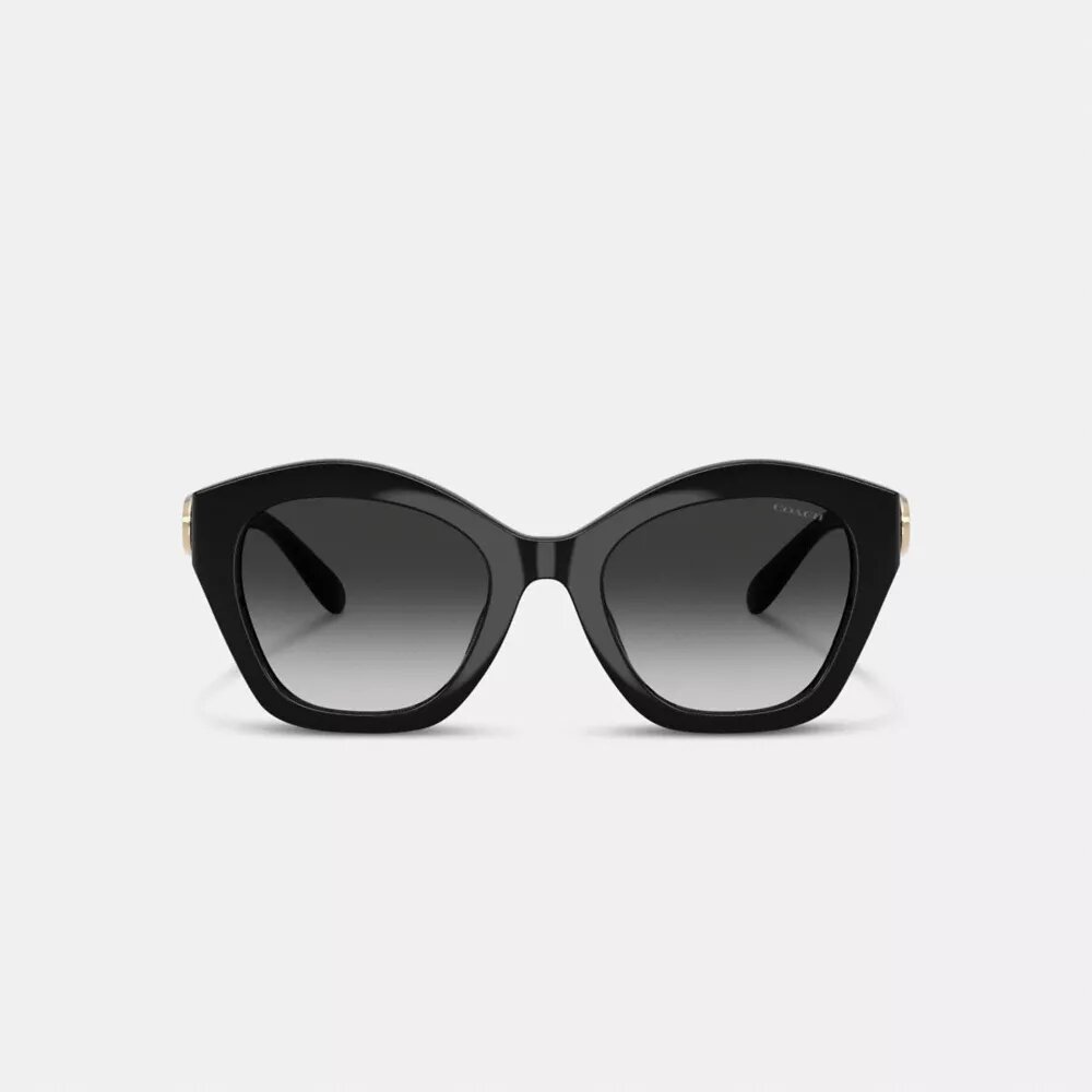 Occhiali da sole geometrici oversize con "C" scolpita