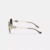 Occhiali da sole quadrati oversize in metallo con Horse and Carriage