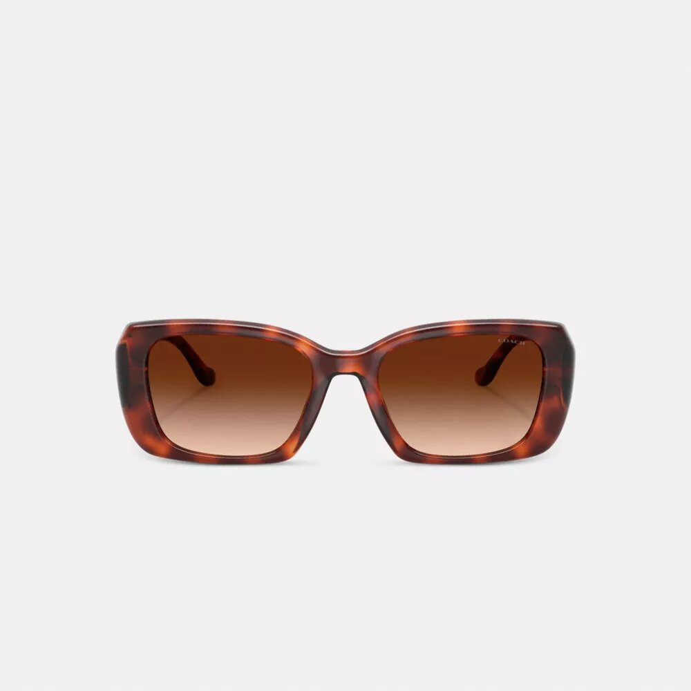 Occhiali da sole rettangolari oversize con "C" scolpita