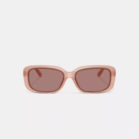 Occhiali da sole rettangolari trapuntati