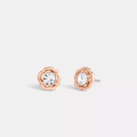 Orecchini a bottone “Halo Tea Rose”