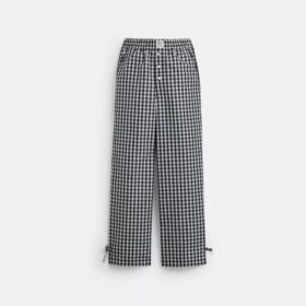 Pantaloni a quadretti con passanti Coachtopia